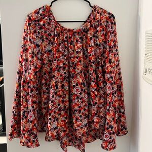 Copper Key Multicolor Floral Blouse